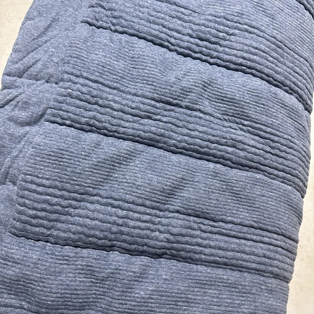 Pottery Barn Teen x West Elm Cloud Jersey XL Twin Long Comforter- Navy Blue